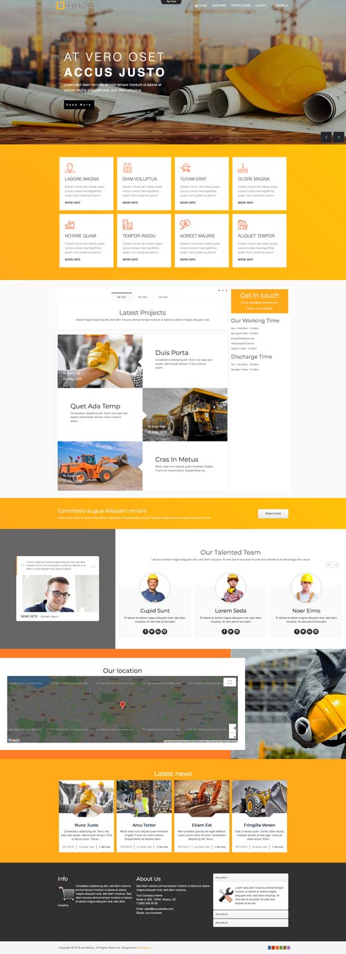 Construction Joomla Template