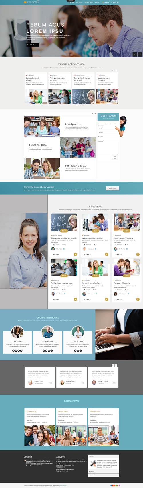 Online courses Joomla Template
