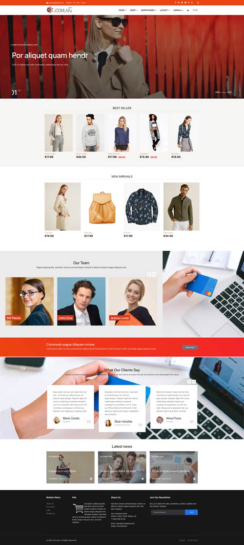 J2store eCommerce Joomla Template