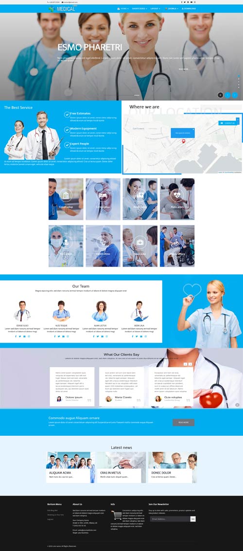 Medical Joomla Template