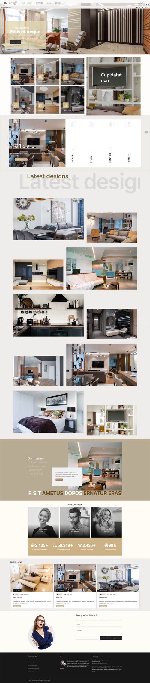 Interior Joomla Template