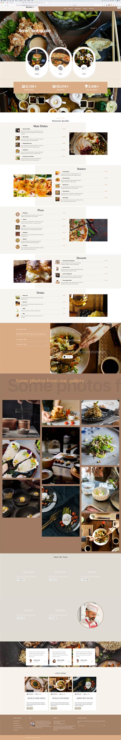 Restaurant Joomla Template