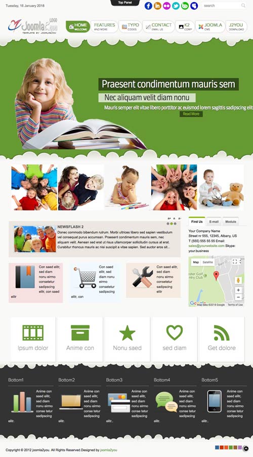School education joomla template