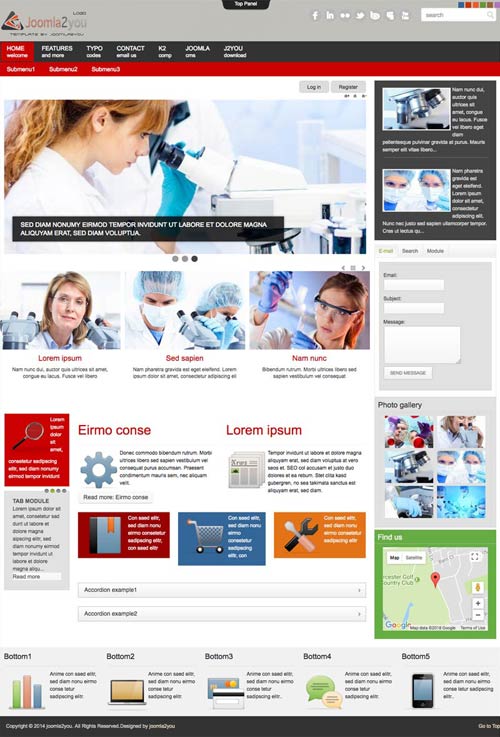 Joomla Science Template