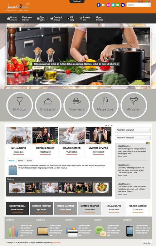 Joomla Restaurant Template