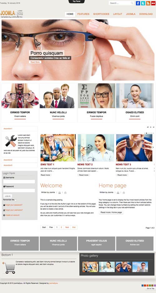 Joomla Medical Template