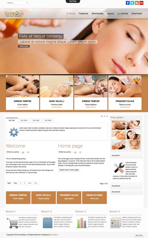Beauty Spa Joomla Template