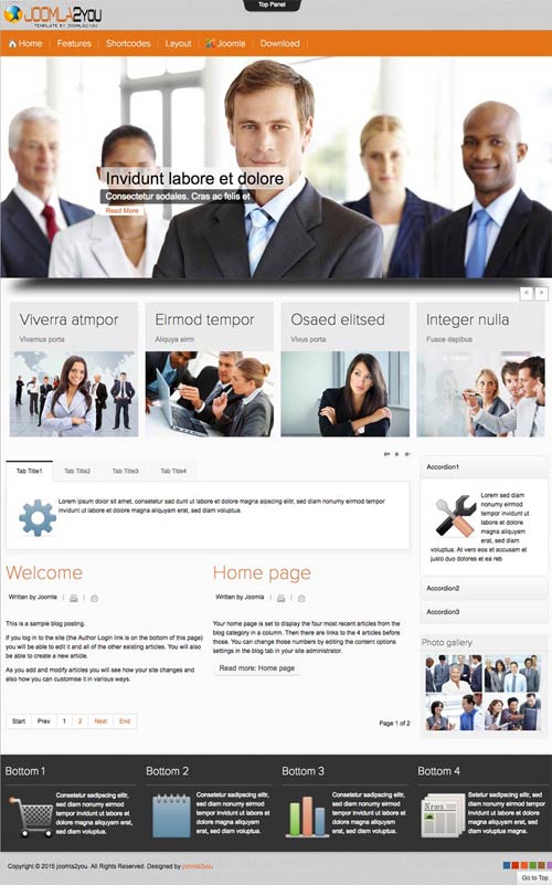 Business Communications Joomla Template