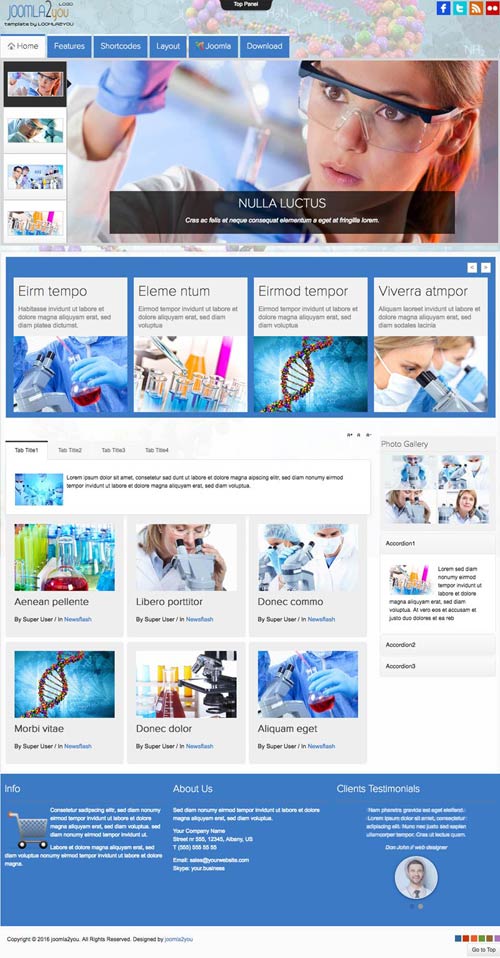 Science Joomla Template