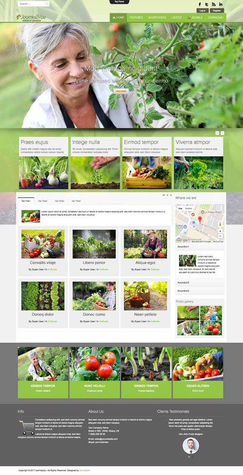 Landscape Garden Joomla Template