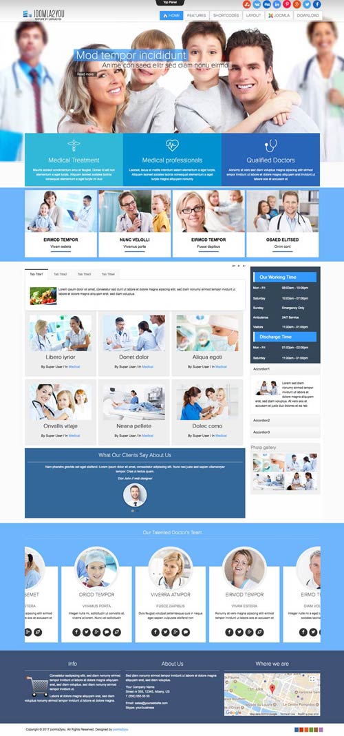 Medical Joomla Template