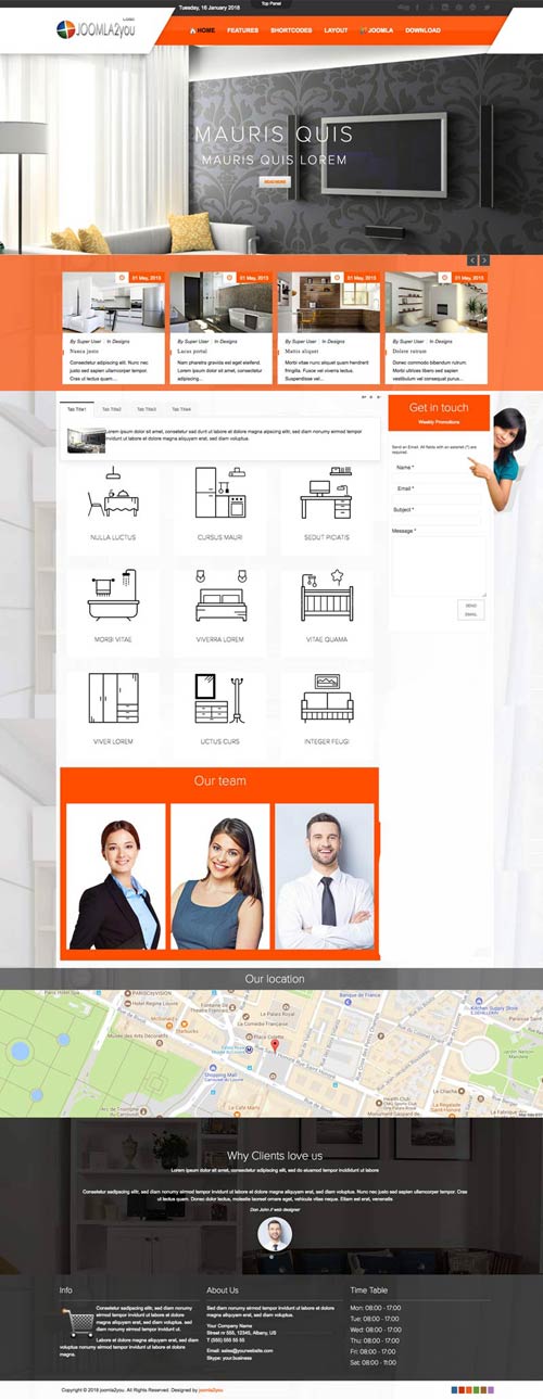 Interior Design Joomla Template