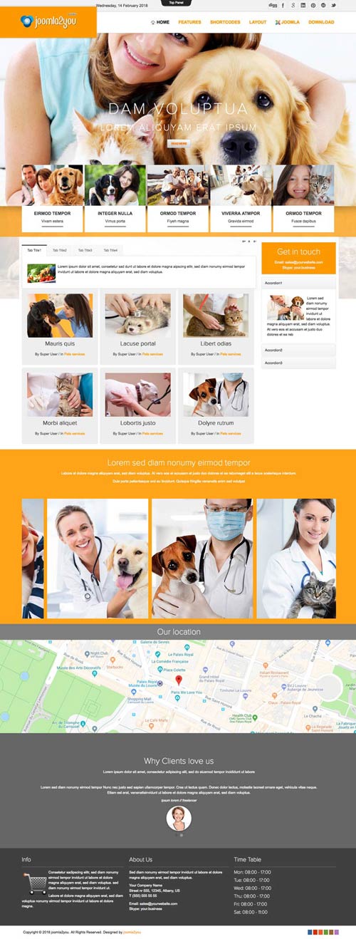 Pets Joomla Template