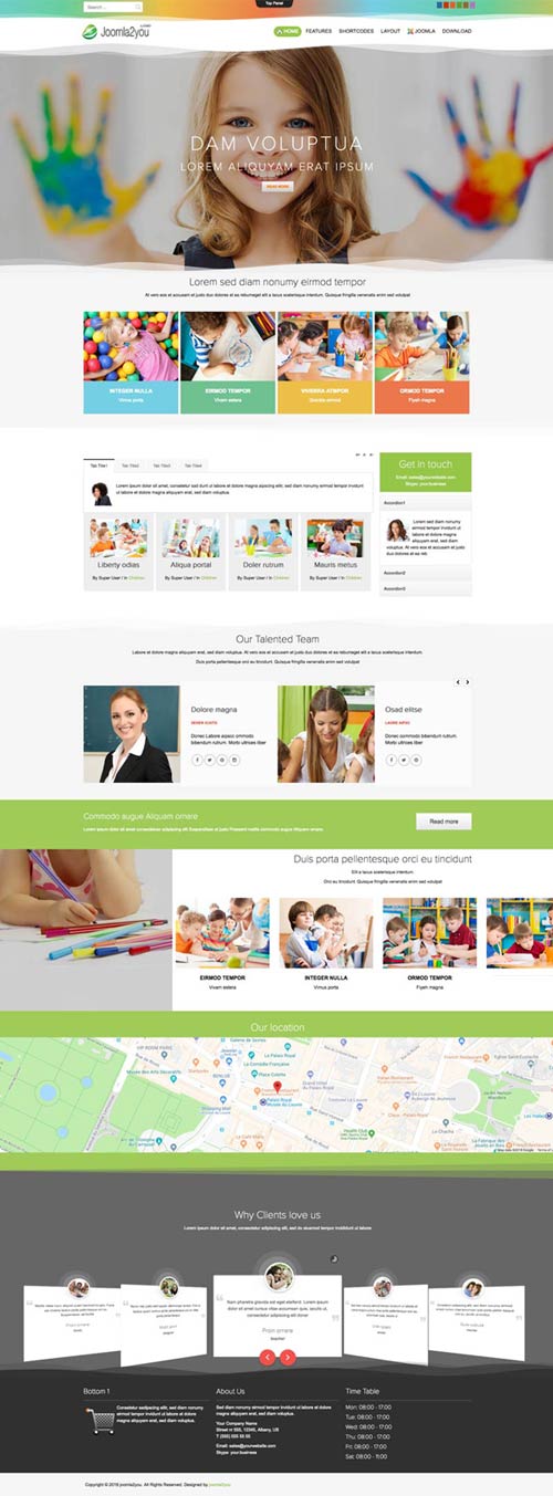 Kindergarten Joomla Template