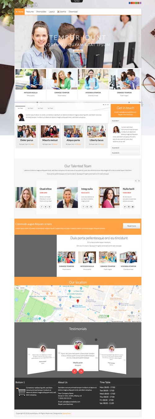 Education Joomla Template