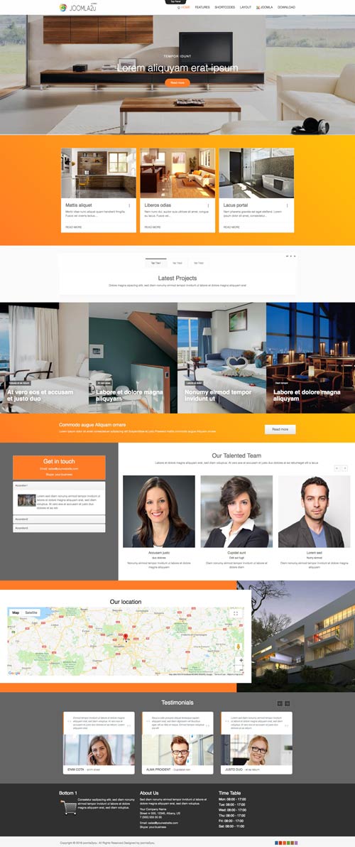 Furniture & Interior Joomla Template