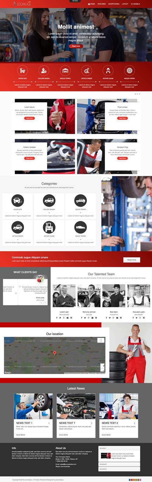 Car Services Joomla Template